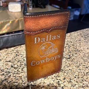 Leather hand made Wallet for that Cowboys Fan!